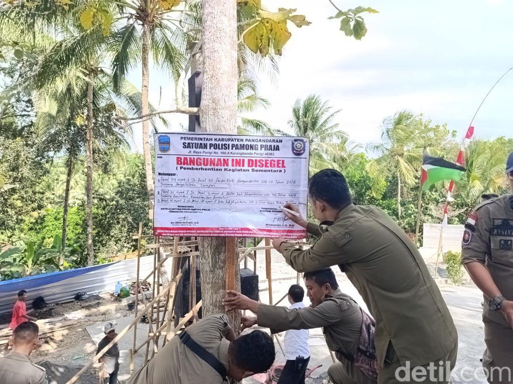 Belum Berizin, TPS Purbahayu Pangandaran Disegel Satpol PP
